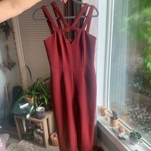 Maroon Jumpsuit